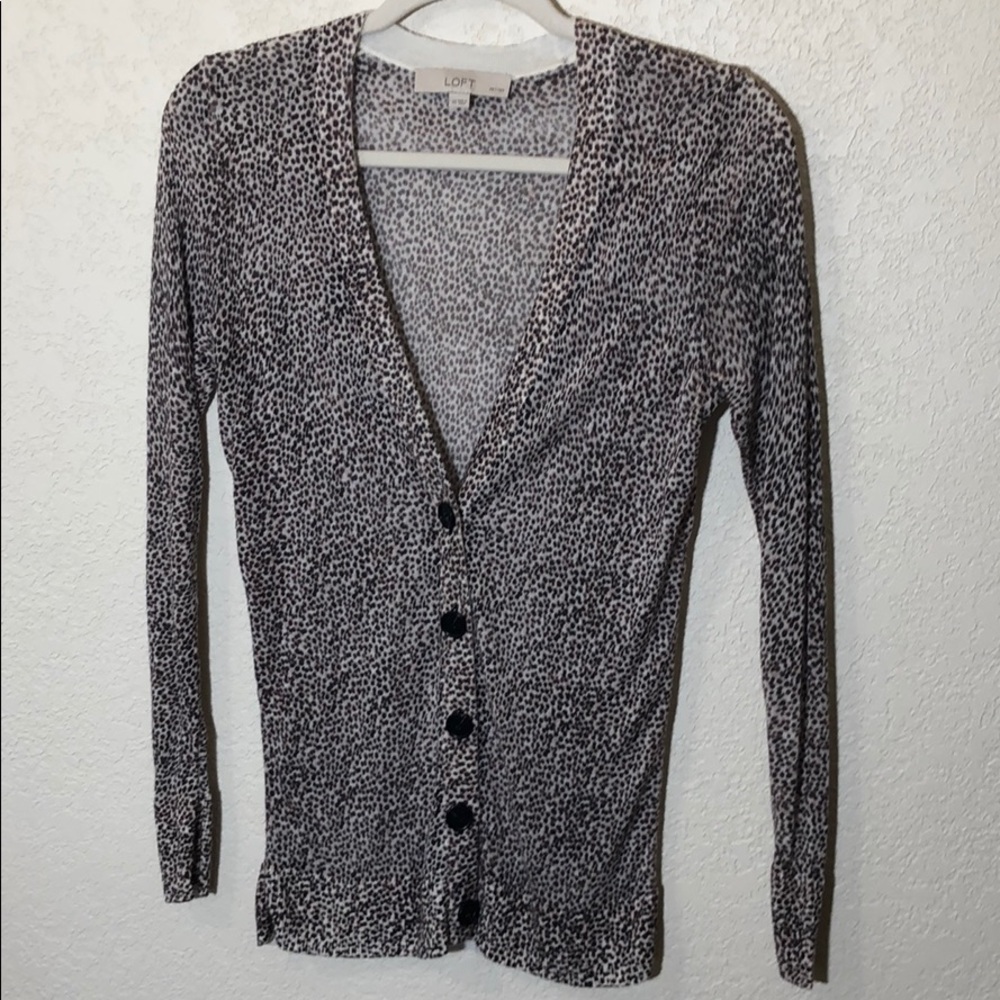 Ann Taylor Loft Petites XS fine knit cardigan